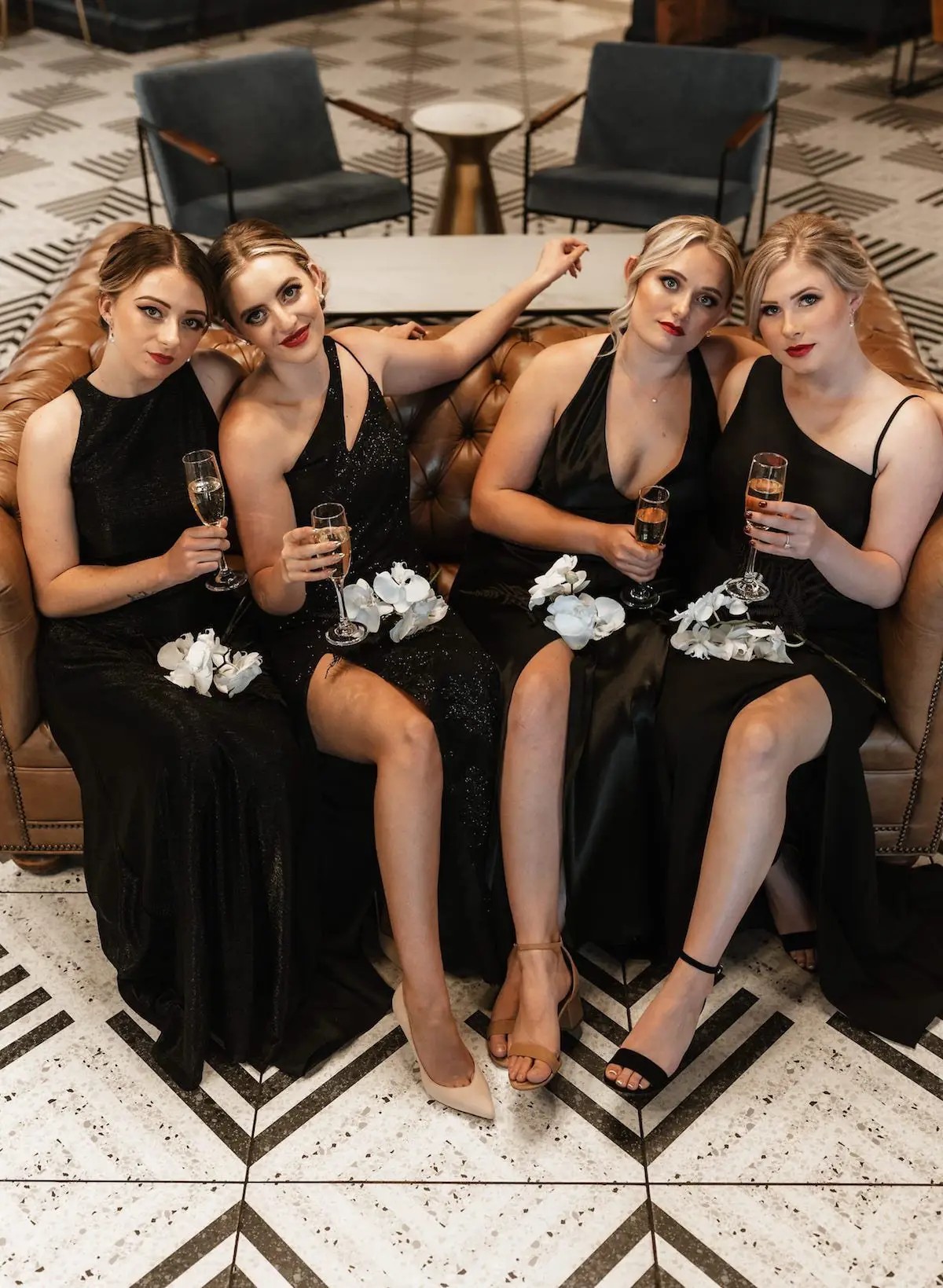 Winter Bridesmaids Inspiration Published in the National Rocky Mountain Bride Magazine Image #1