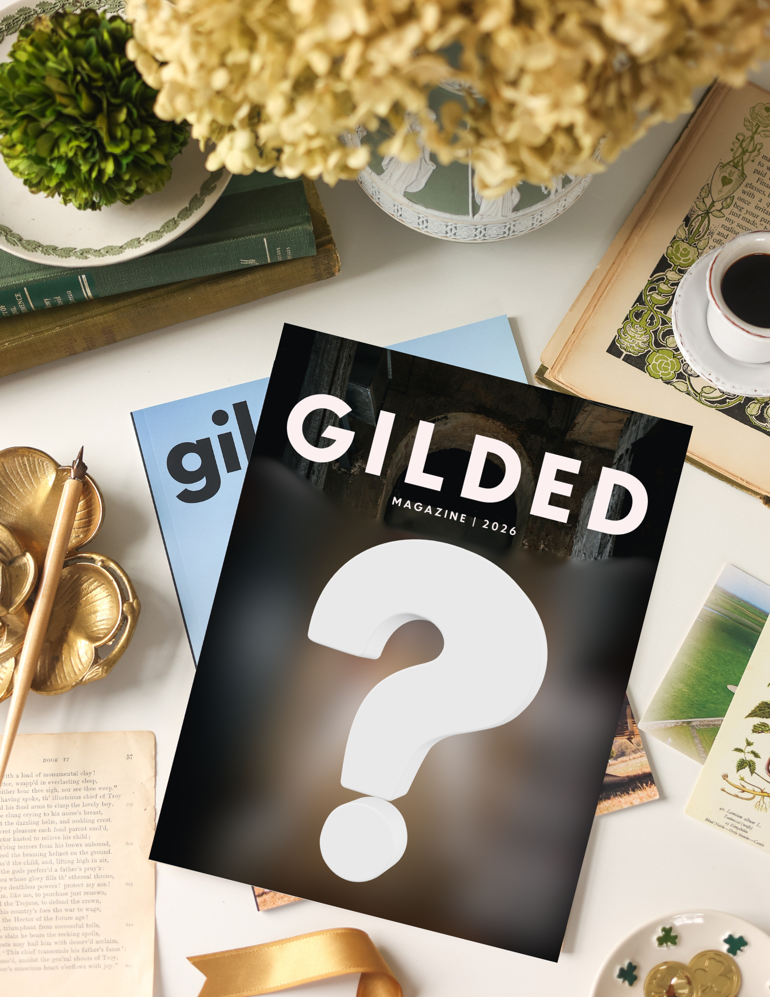 Gilded magazine image