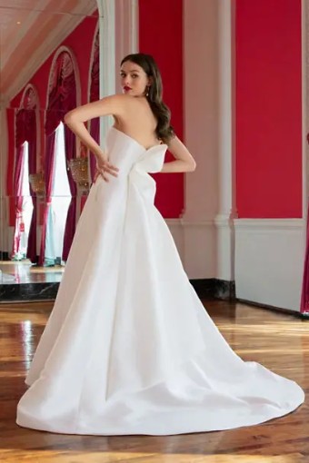 Amsale Pina by Nouvelle Amsale #3 Ivory thumbnail