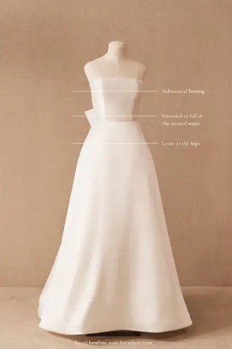 Amsale Pina by Nouvelle Amsale #6 Ivory thumbnail