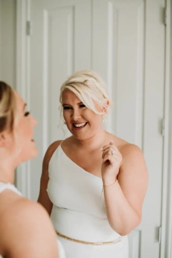 Amsale Sloan by Amsale Bridesmaids #3 Ivory thumbnail