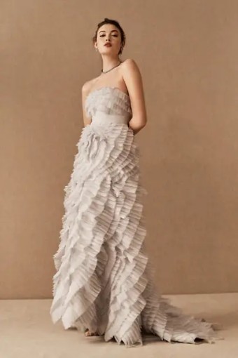Miscellaneous Bexley Pleated Fantasy by BHLDN #0 default Gray thumbnail