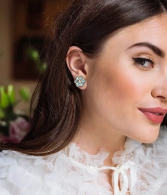 Miscellaneous Petite Fleur Studs by Loren Hope #1 default Crystal thumbnail