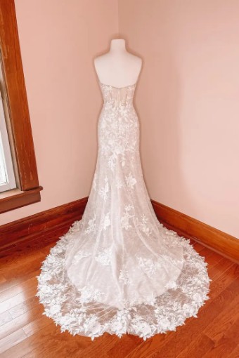 JLM Couture Ti Adora by Allison Webb Fitted Lace Gown #1 default Ivory thumbnail