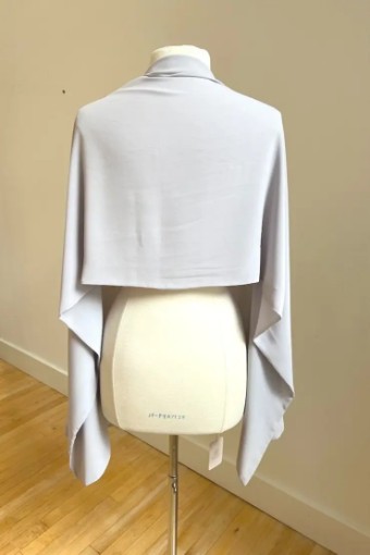 Amsale Chiffon Shawl #1 default Dove thumbnail