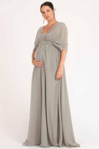 Jenny Yoo Cerise Maternity #0 default Earl Grey thumbnail
