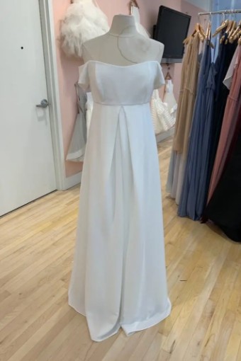 Amsale Autumn - Maternity by Amsale Bridesmaids #2 Ivory thumbnail
