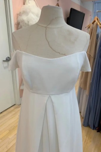 Amsale Autumn - Maternity by Amsale Bridesmaids #4 Ivory thumbnail