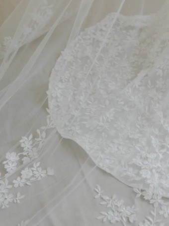 Blue Willow by Anne Barge High Meadows Veil #2 Silk White thumbnail
