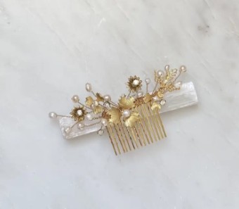 Miscellaneous Cori Lynn Co. Lulu Hair Comb #0 default Gold thumbnail