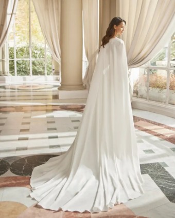 Rosa Clara Aire Barcelona Bridal Cape #0 default Natural thumbnail