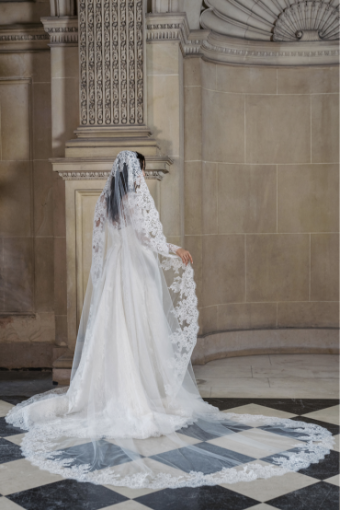 Blue Willow by Anne Barge Graham Veil #0 default Ivory thumbnail