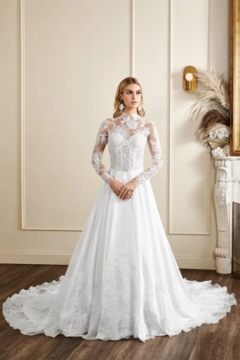 Kelly Faetanini Madison with detachable bolero #0 default Ivory thumbnail