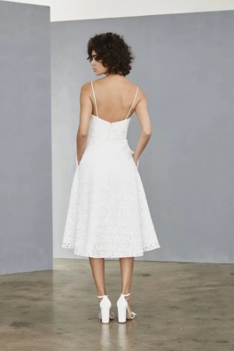 Amsale LW132 - Guipure lace dress by Amsale Little White Dresses #1 default Silk White thumbnail