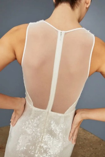 Amsale LW159 - Sequin sheath dress by Amsale Little White Dresses #1 default Ivory thumbnail