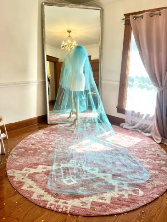 Characters Exclusives Aqua Classic Slim Cathedral Length Veil with blusher #0 default Aqua thumbnail