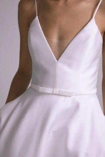 Amsale Baker Belt #0 default Silk White thumbnail