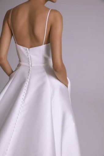 Amsale Baker Belt #1 Silk White thumbnail