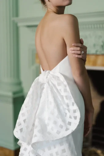 Blue Willow by Anne Barge Truett #4 Silk White thumbnail