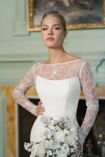 Blue Willow by Anne Barge Truett #5 Silk White thumbnail