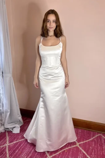 JLM Couture Lazaro Amy #1 Ivory thumbnail