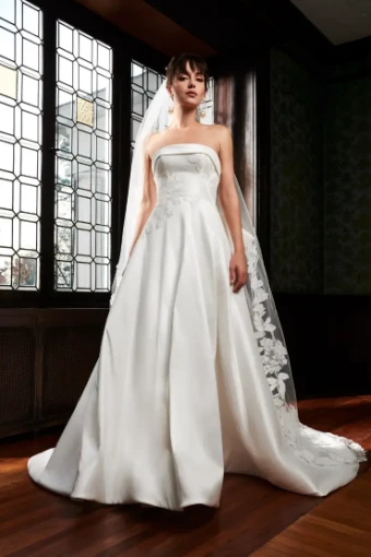 Kelly Faetanini Constance with detachable bow #0 default Ivory thumbnail