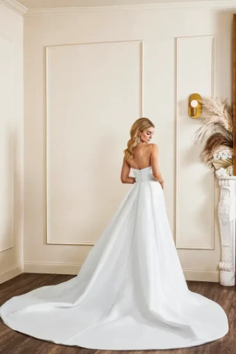 Kelly Faetanini Bryant with detachable train #1 default Ivory thumbnail