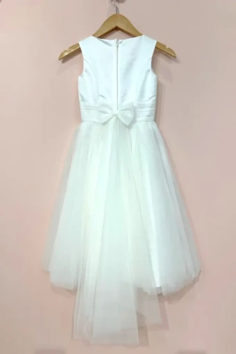 Miscellaneous Classic Tulle and satin Flower girl dress #3 Ivory thumbnail