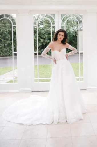 Castigliano by Caroline Castigliano Luna Lace Sleeves #0 default Ivory thumbnail