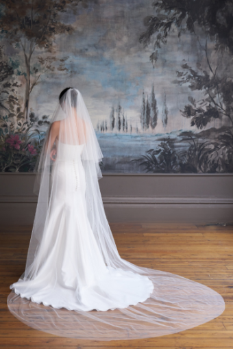 Castigliano by Caroline Castigliano Grand Veil with Plain Edge #0 default Ivory thumbnail