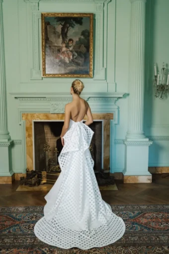 Blue Willow by Anne Barge Truett #3 Silk White thumbnail