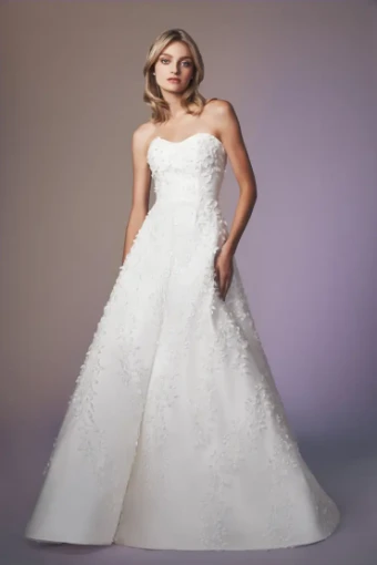 Blue Willow by Anne Barge Confetti with detachable swag straps #2 Silk White thumbnail