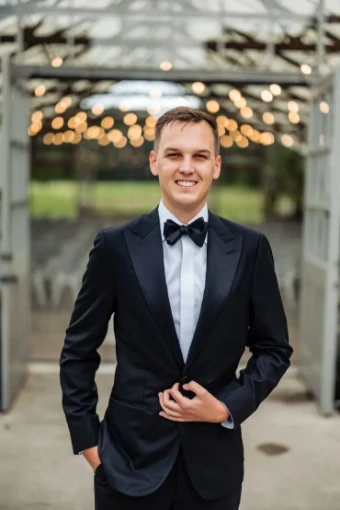 Miscellaneous Black Silk Bow Tie - Self Tie #0 default Black thumbnail