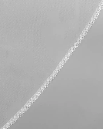 Rosa Clara Couture Beaded Edge Veil - 1LV02 #1 default Natural thumbnail