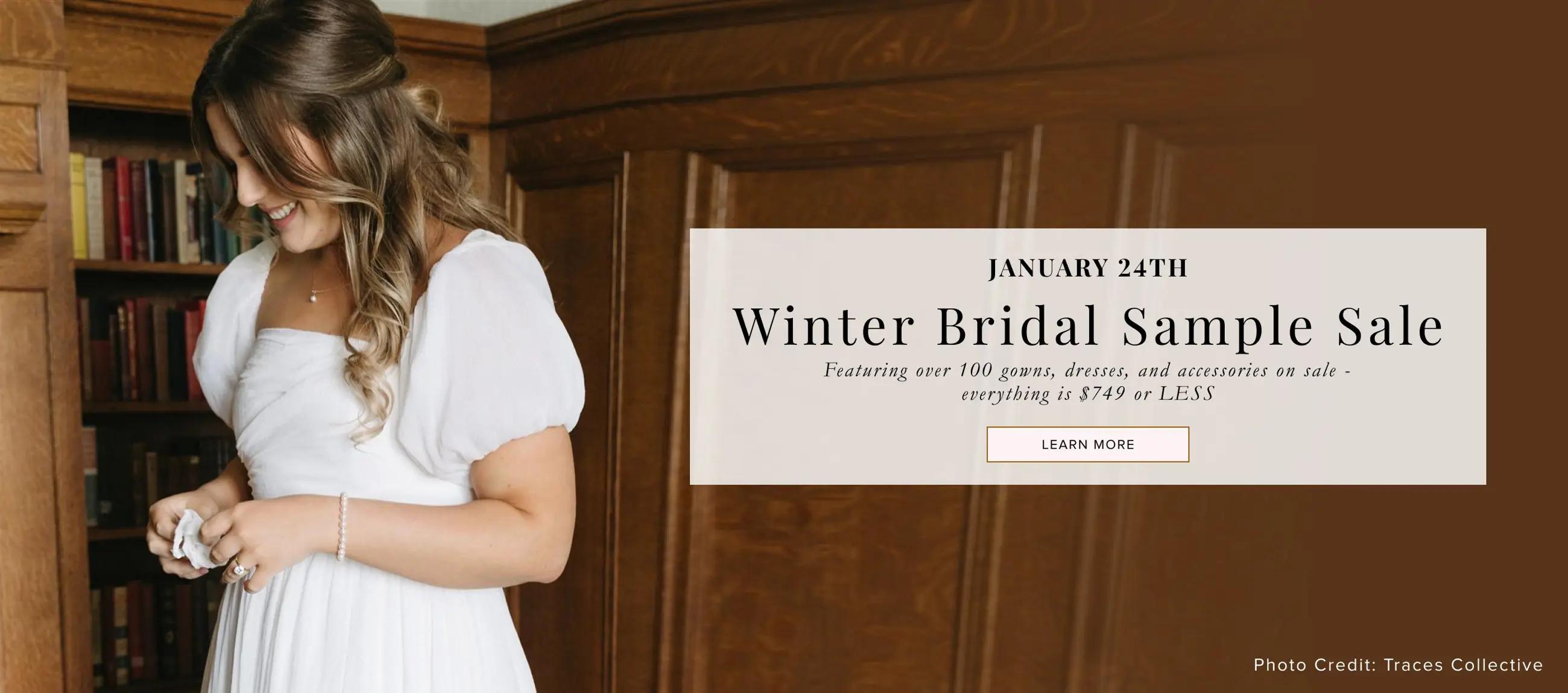 Winter Bridal Sample Sale at Gilded Social in Columbus, OH